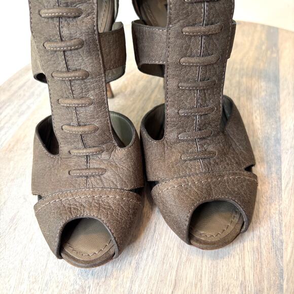 Authentic Louis Vuitton Corfu Women's Leather Gladiator Lace Up Sandals US Sz 5 - Picture 6 of 15